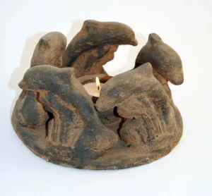 5 dolphins copal burner black