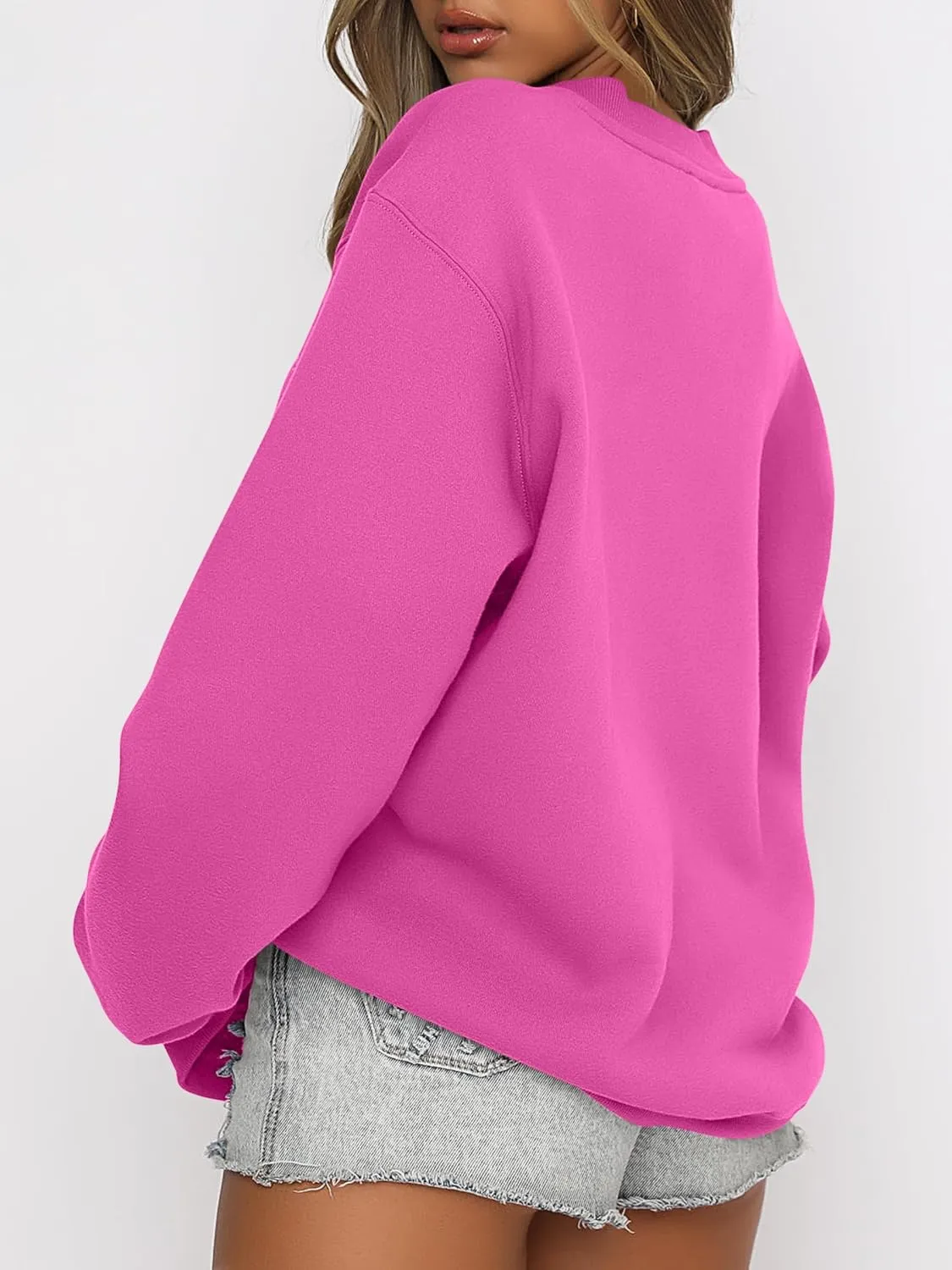 ANRABESS Women's Sweatshirts Crewneck Fleece Oversized Pullover Hoodies Cute Shirts Tops Teen Girls Preppy Clothes 2025