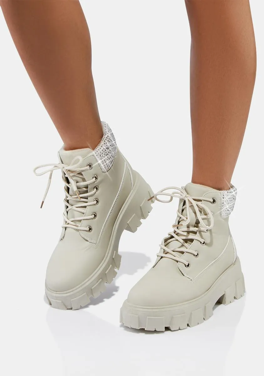 Bliss All This Trouble Combat Boots