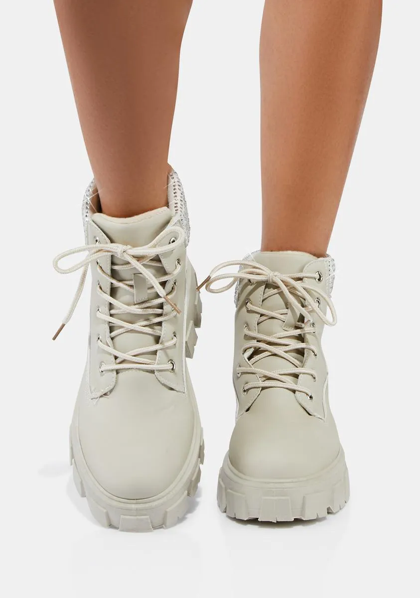 Bliss All This Trouble Combat Boots