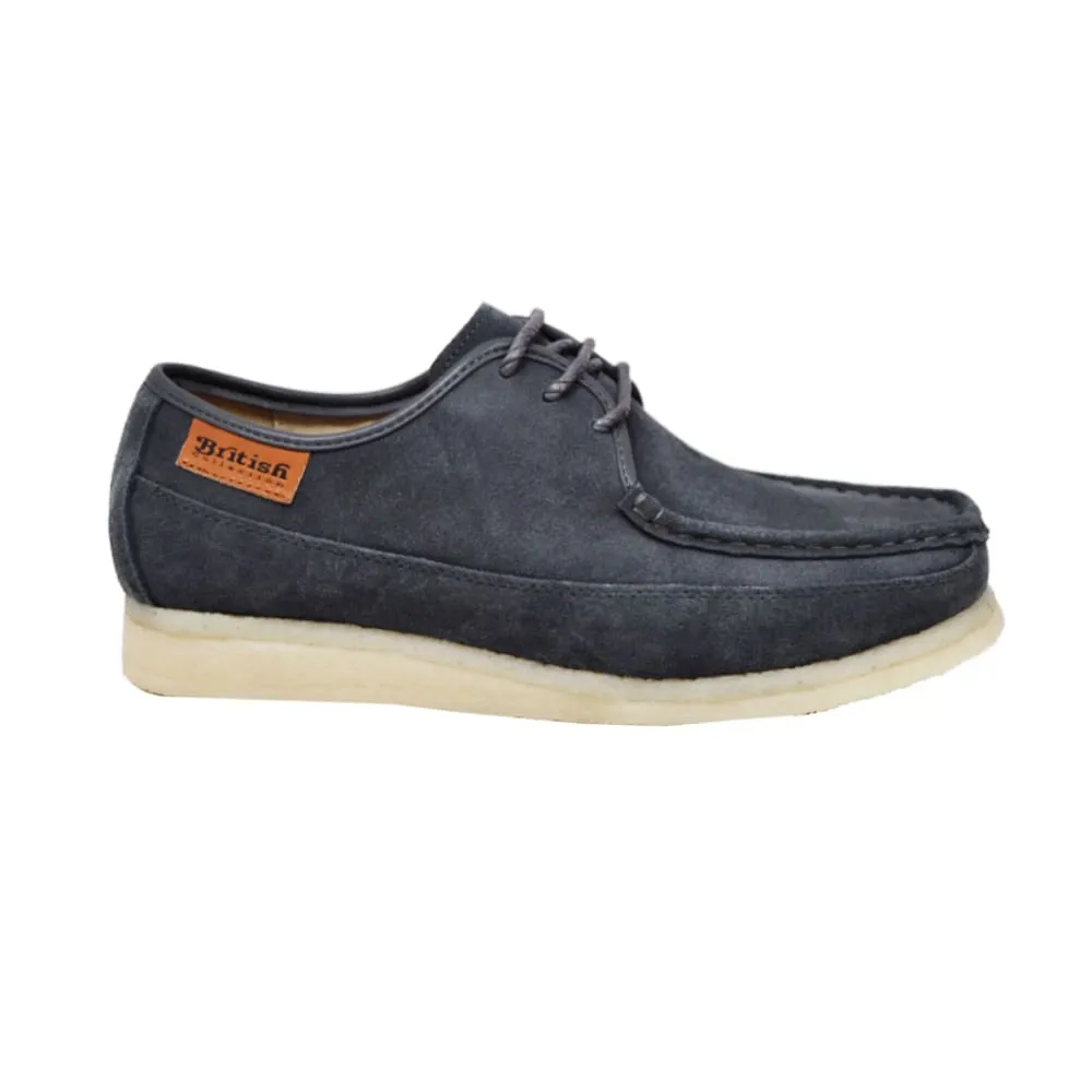 British Walkers Crown Plus Low Top Men's Suede Crepe Sole Shoes