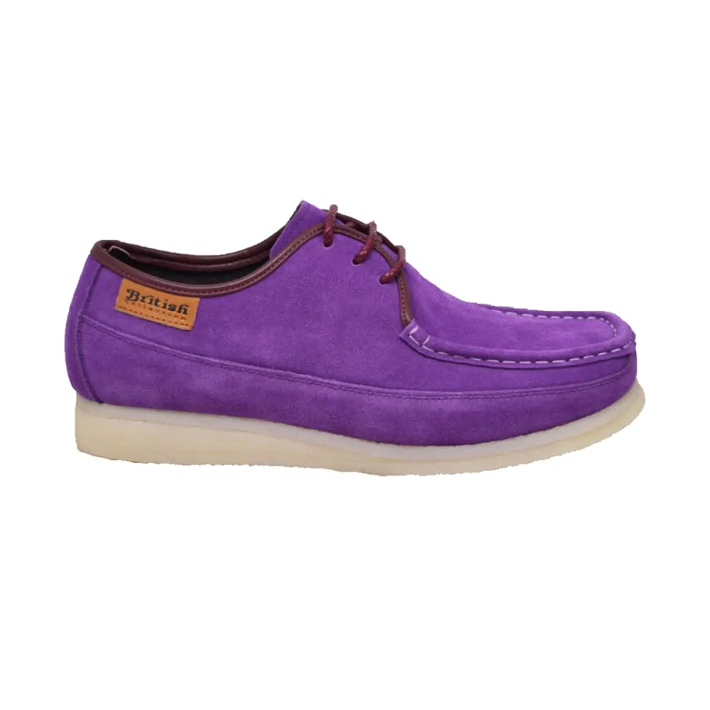 British Walkers Crown Plus Low Top Men's Suede Crepe Sole Shoes