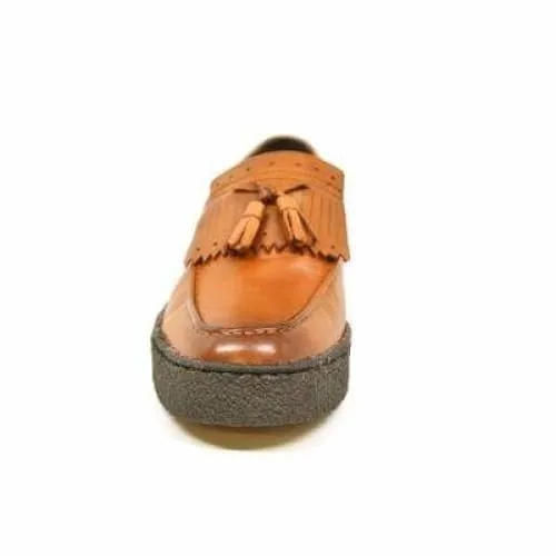British Walkers Playboy Cruise Men's Cognac Leather Slip On