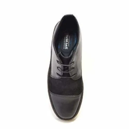 British Walkers Playboy Moc Toe Men's Black Leather and Suede