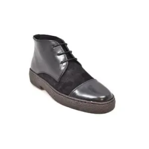 British Walkers Playboy Moc Toe Men's Black Leather and Suede
