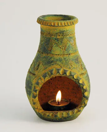 Chimenea & candle