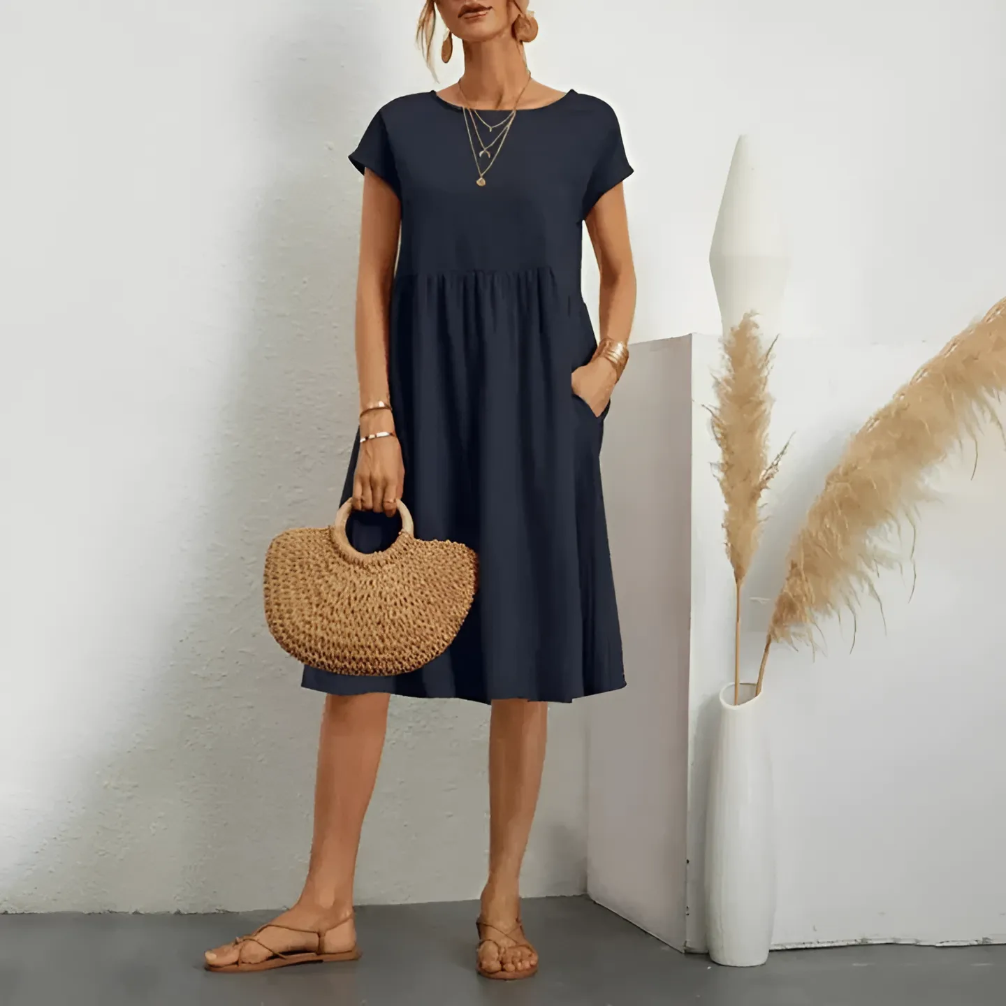 Cindy - Flowy Sleeveless Summer Dress