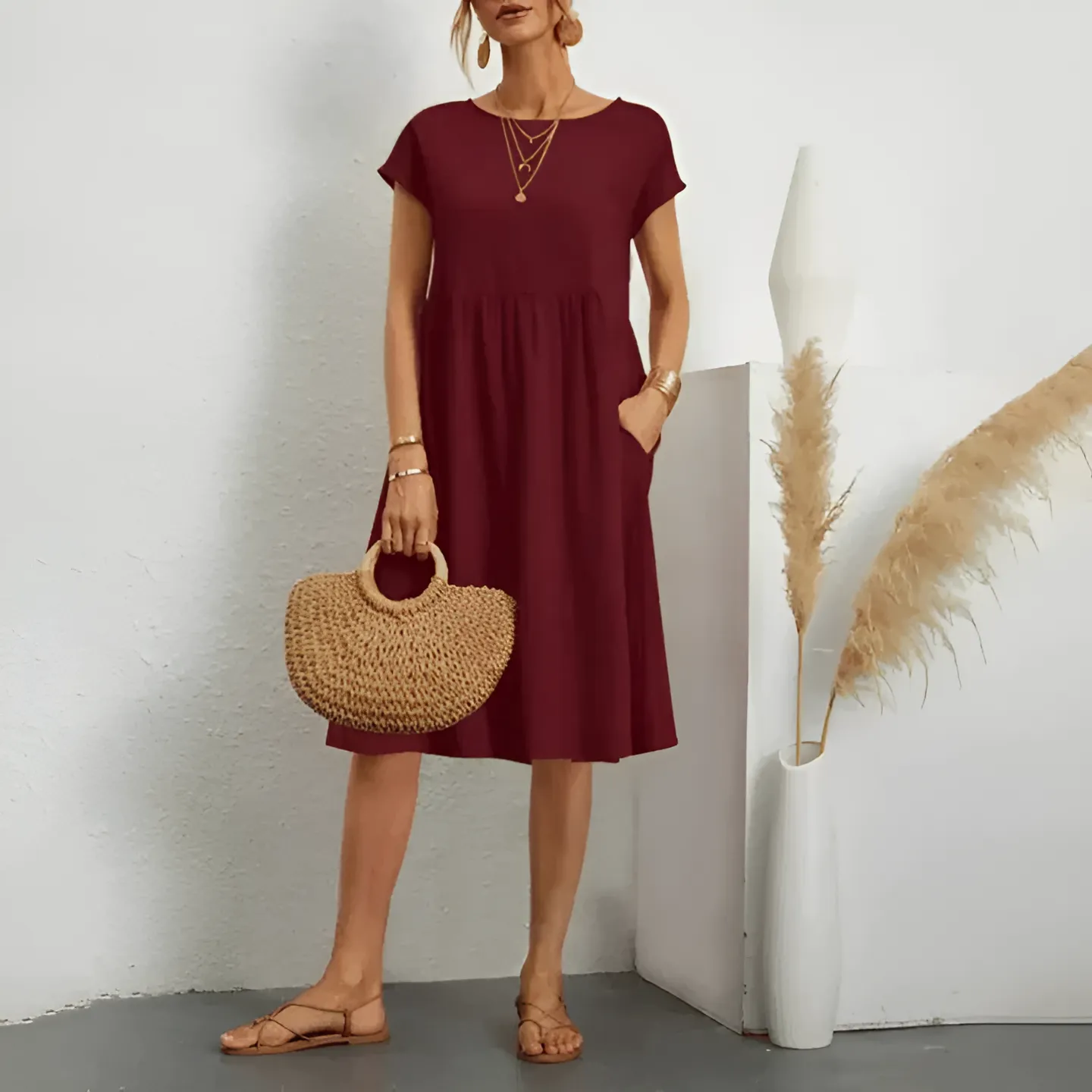 Cindy - Flowy Sleeveless Summer Dress