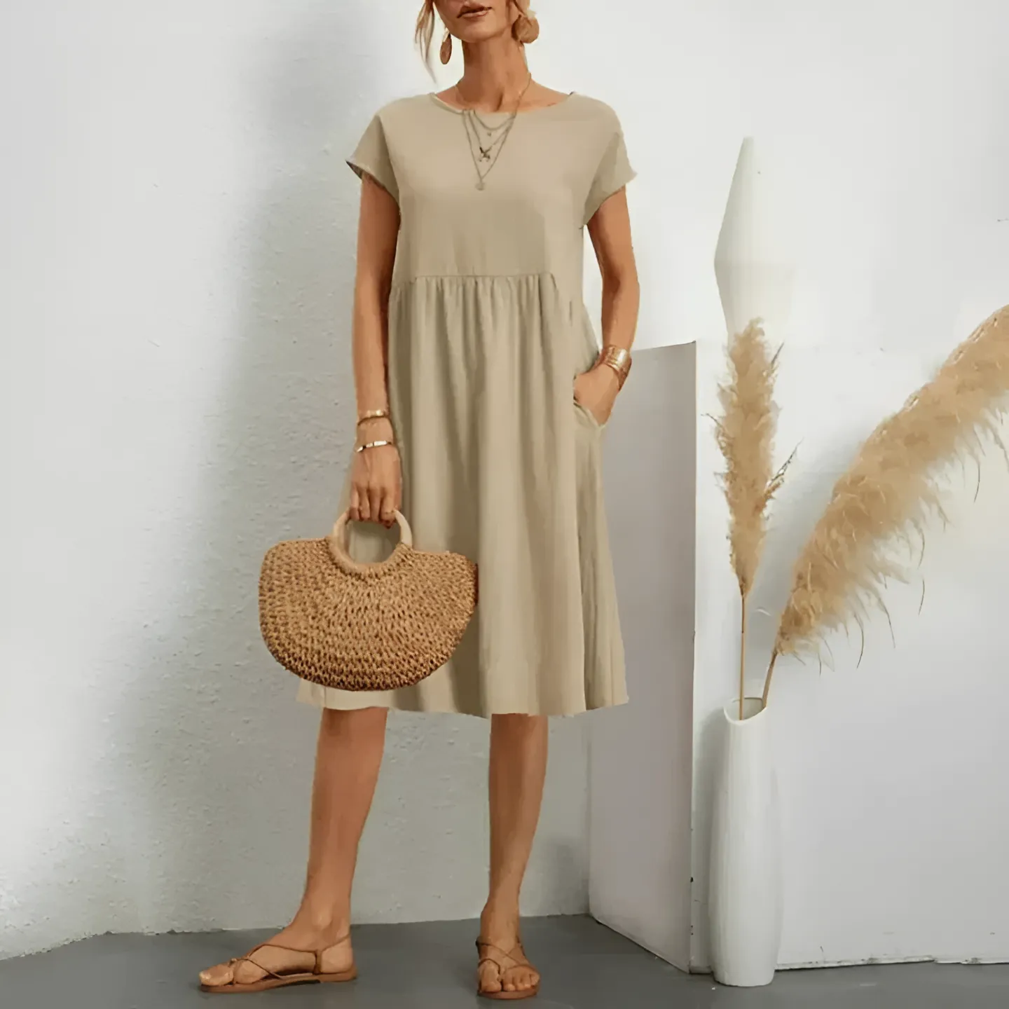 Cindy - Flowy Sleeveless Summer Dress