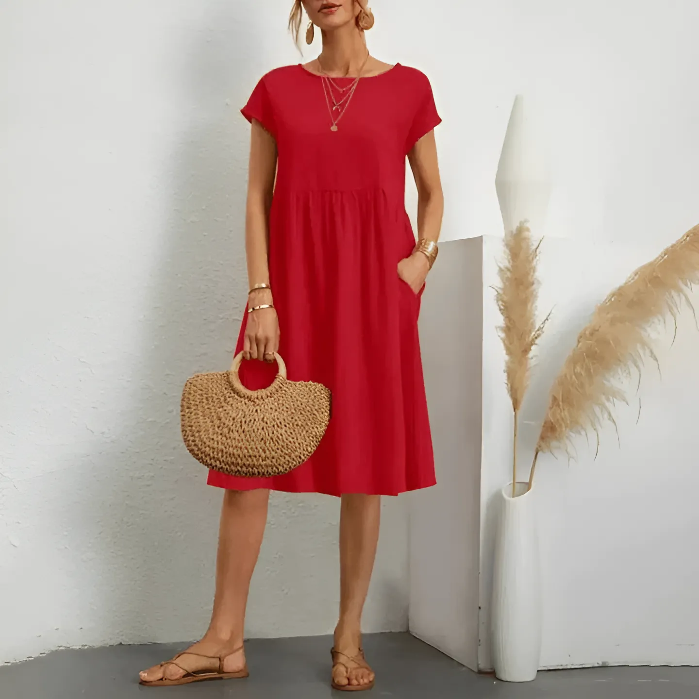 Cindy - Flowy Sleeveless Summer Dress