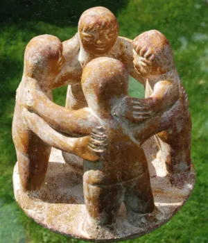 Circle of Friends - 4 Figures in Sand / Beige