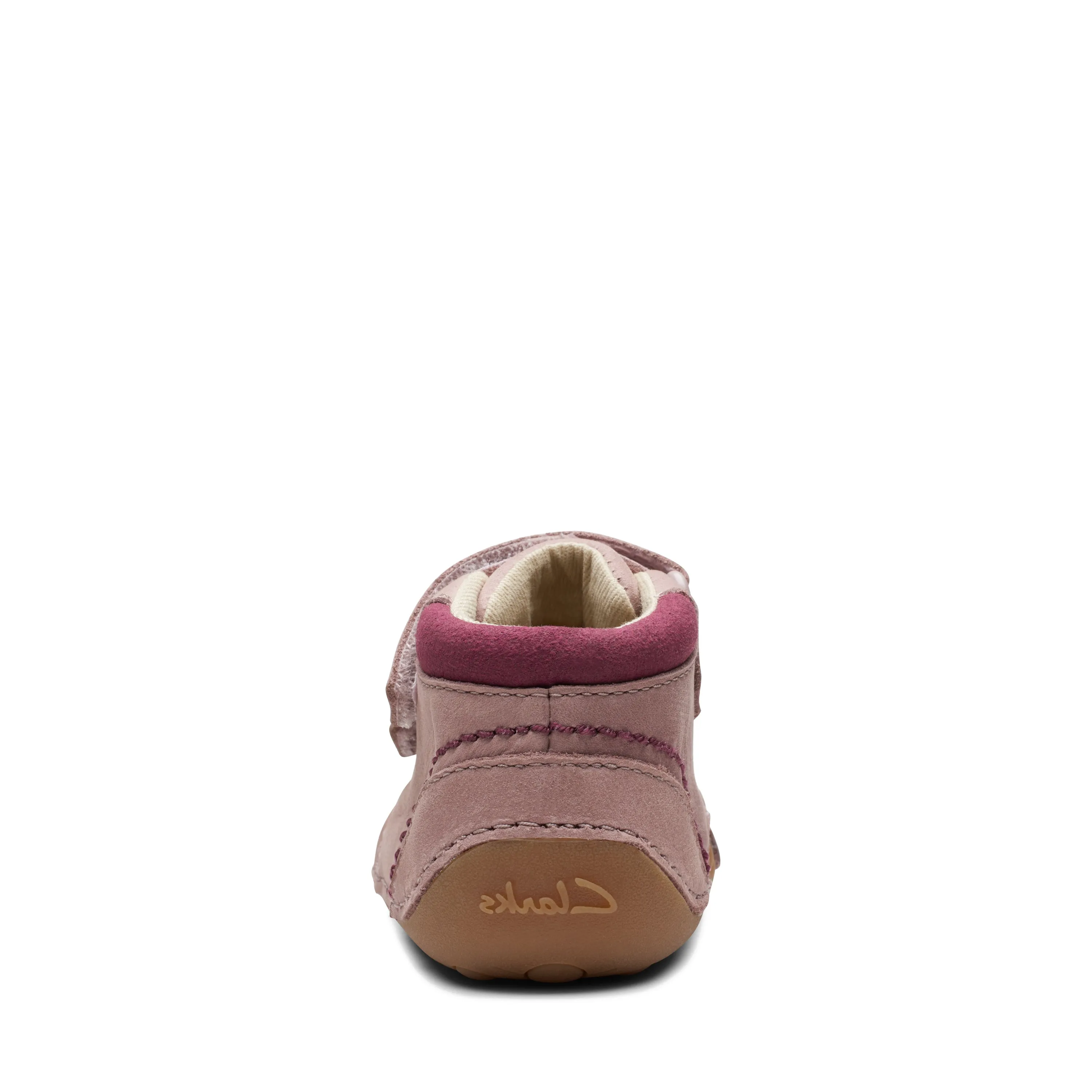Clarks Tiny Play Infant Girls Dusty Pink Boot