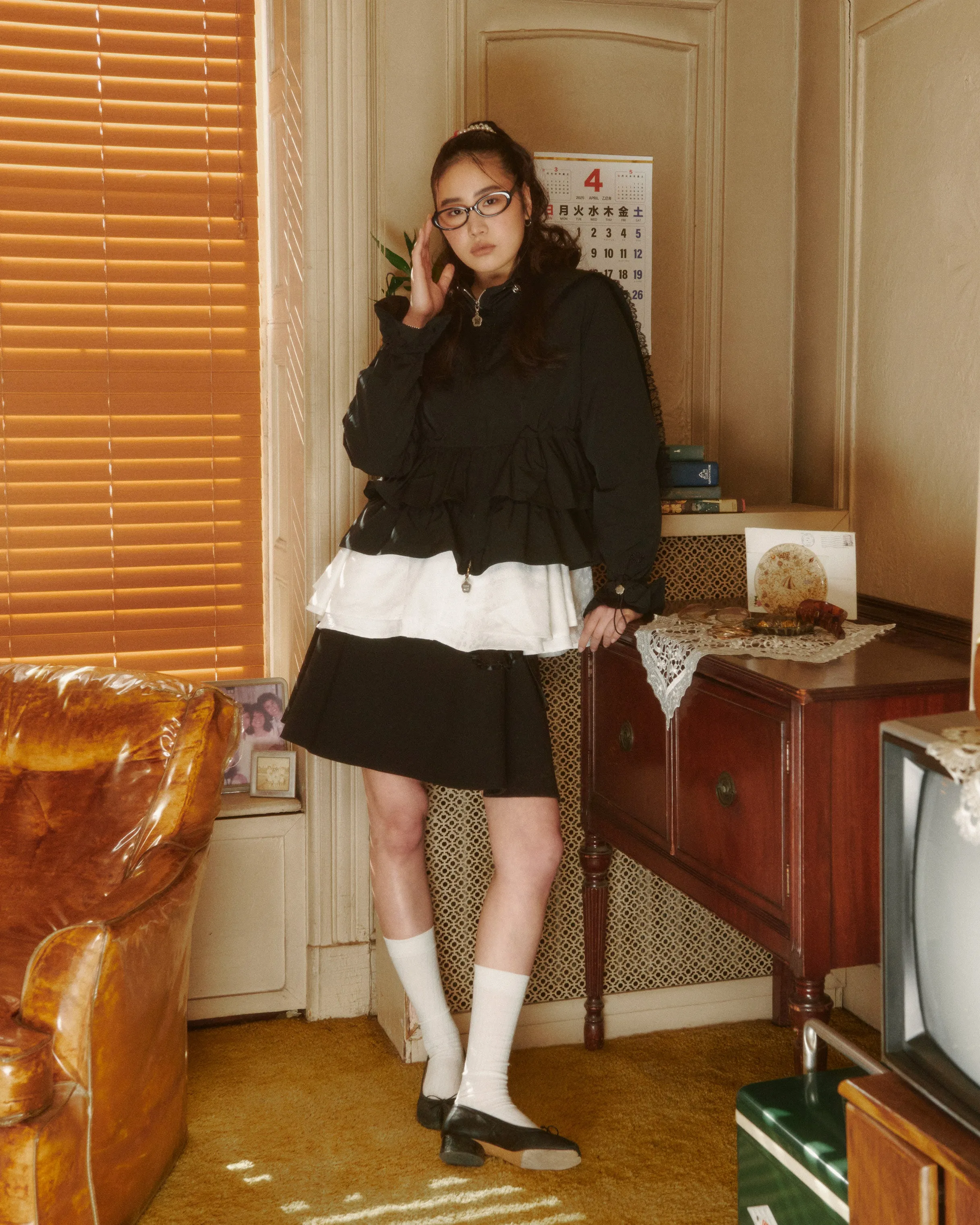 RUFFLE UMMA SHELL JACKET