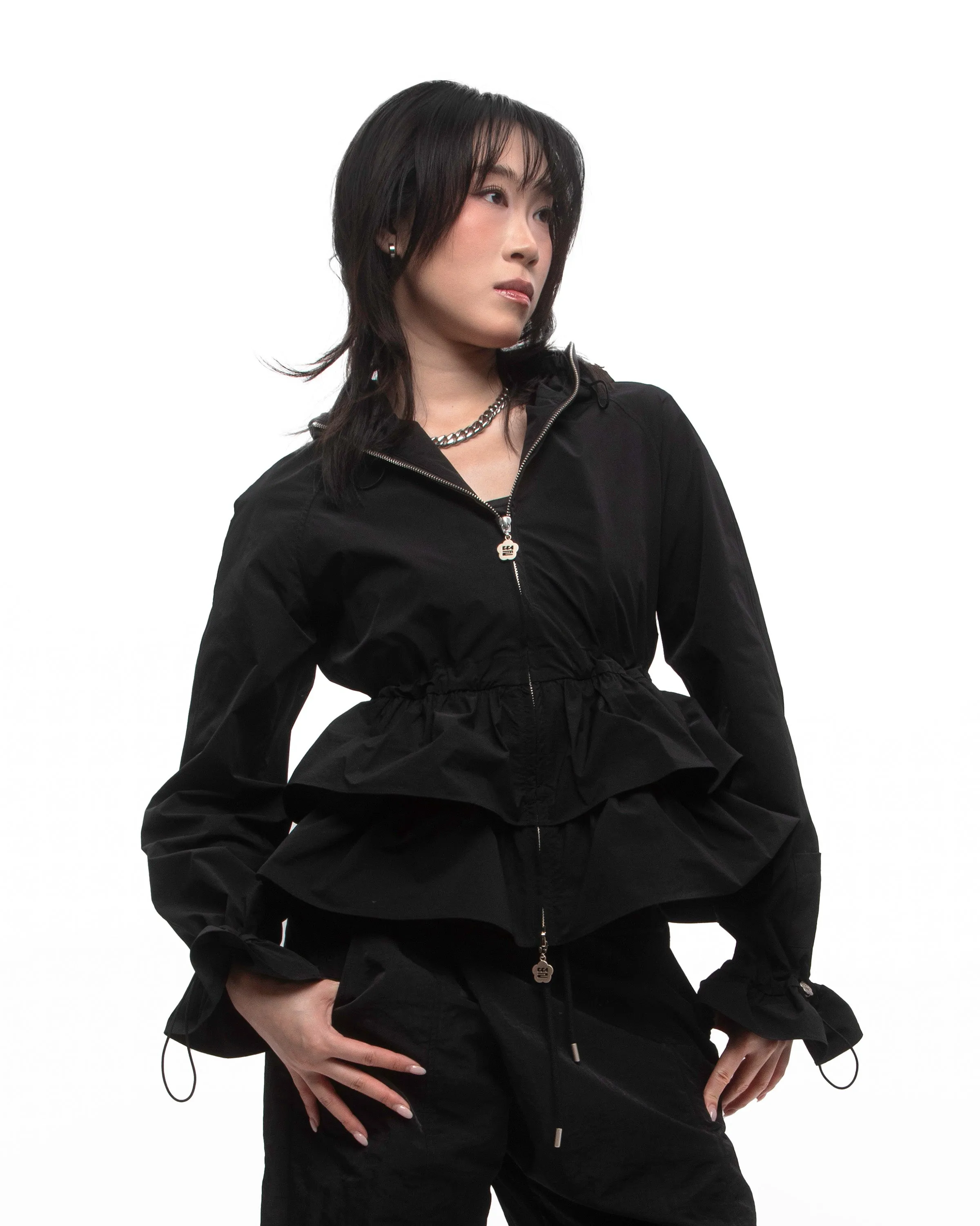 RUFFLE UMMA SHELL JACKET