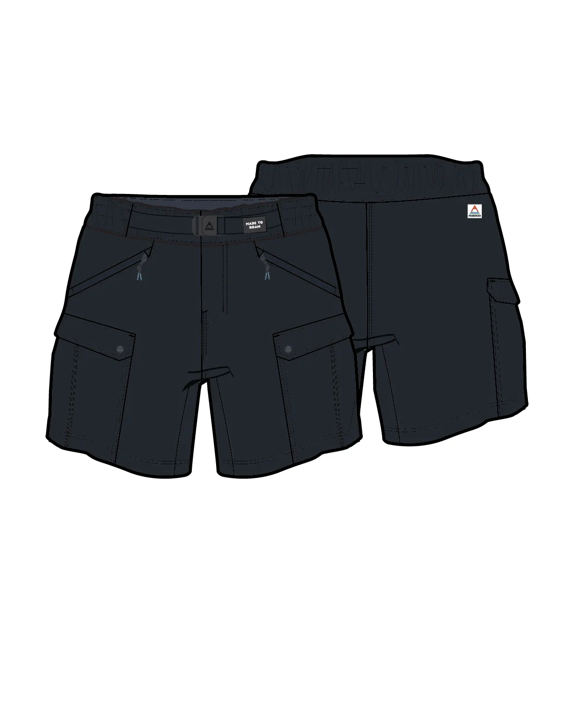 Sandstone Recycled Active Trail Short - Black