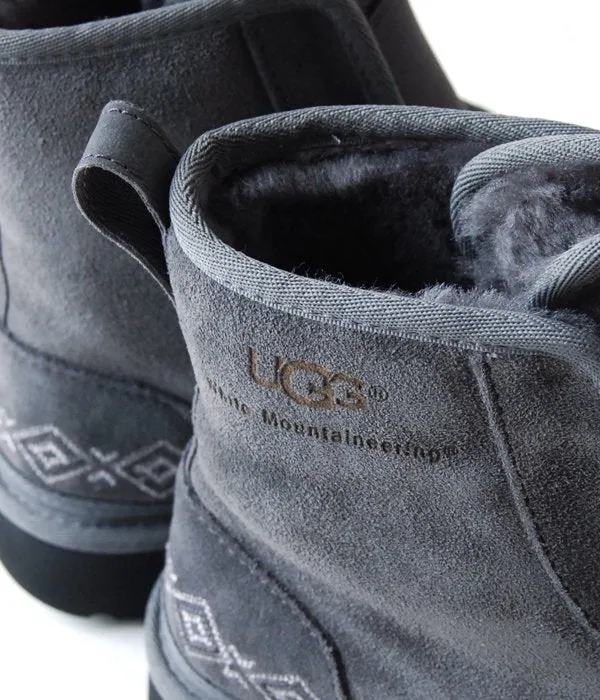 White Mountaineering/WM  UGG EMBROIDERED FRONT GORE BOOTS MENS (GRAY)