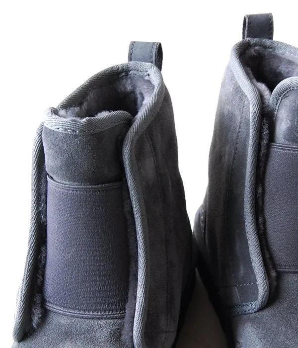 White Mountaineering/WM  UGG EMBROIDERED FRONT GORE BOOTS MENS (GRAY)